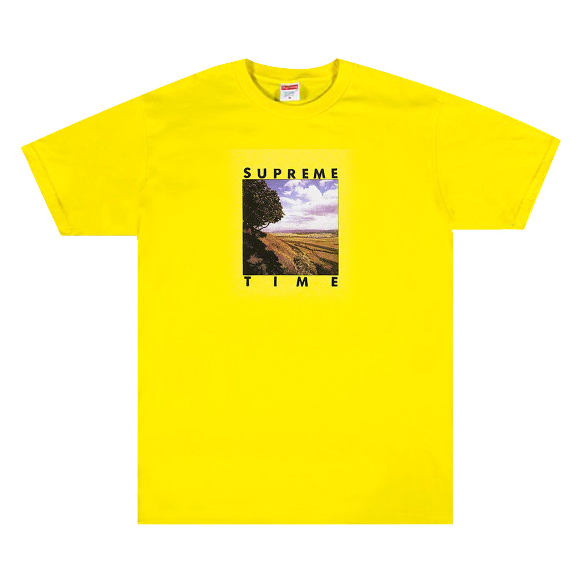 Buy Supreme Supreme Time Tee 'Yellow' - SS20T27 YELLOW | GOAT