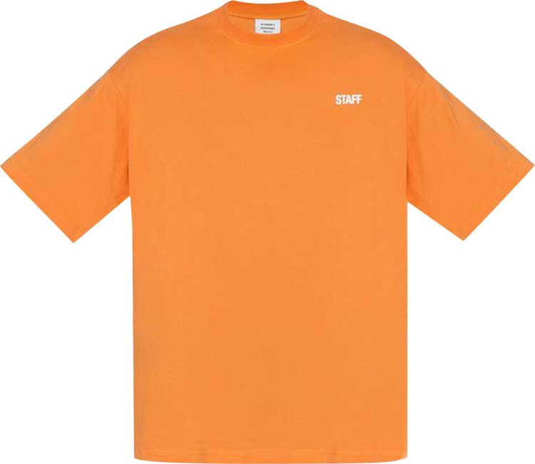 Vetements Staff Reflector T-Shirt 'Orange'