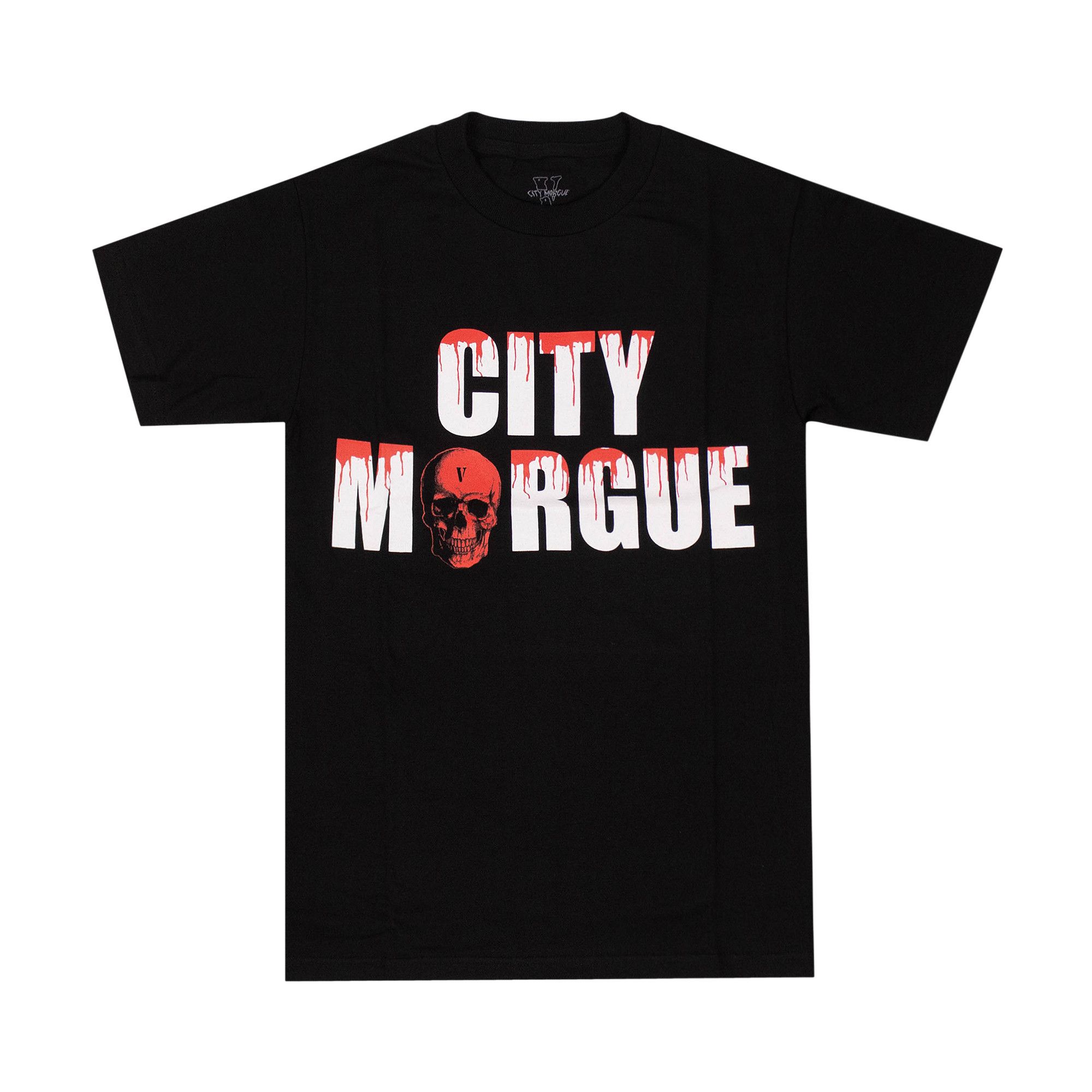 Vlone x City Morgue Drip Short Sleeve T Shirt Black