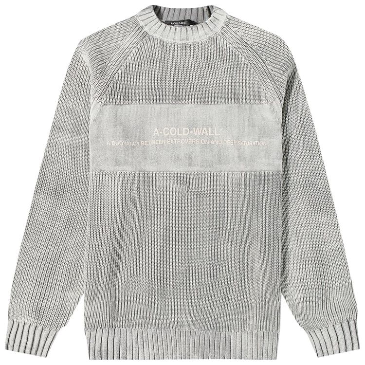 A Cold Wall Dialouge Knit Crewneck Black