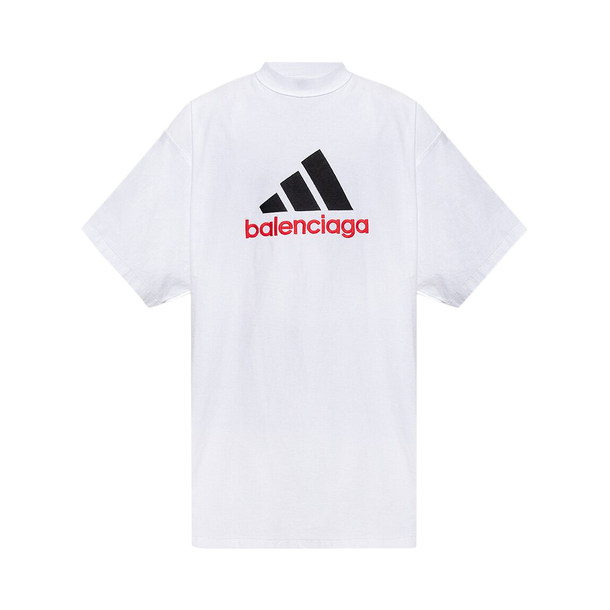 新作ウエア x Balenciaga Buy adidas 731769 - 'White' T-Shirt Oversized Tシャツ+カットソー(半袖+袖なし)