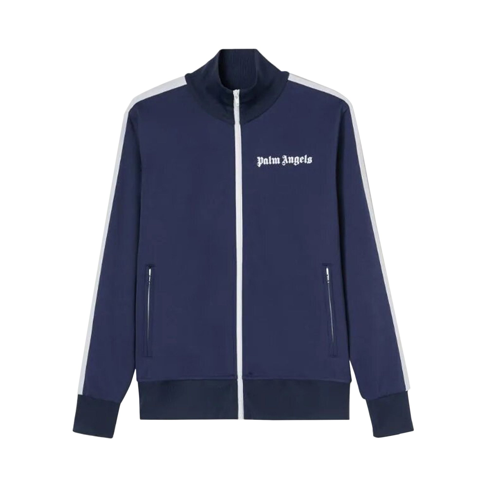 Buy Palm Angels Classic Track Jacket Blue PMBD001C99FAB0044601 GOAT