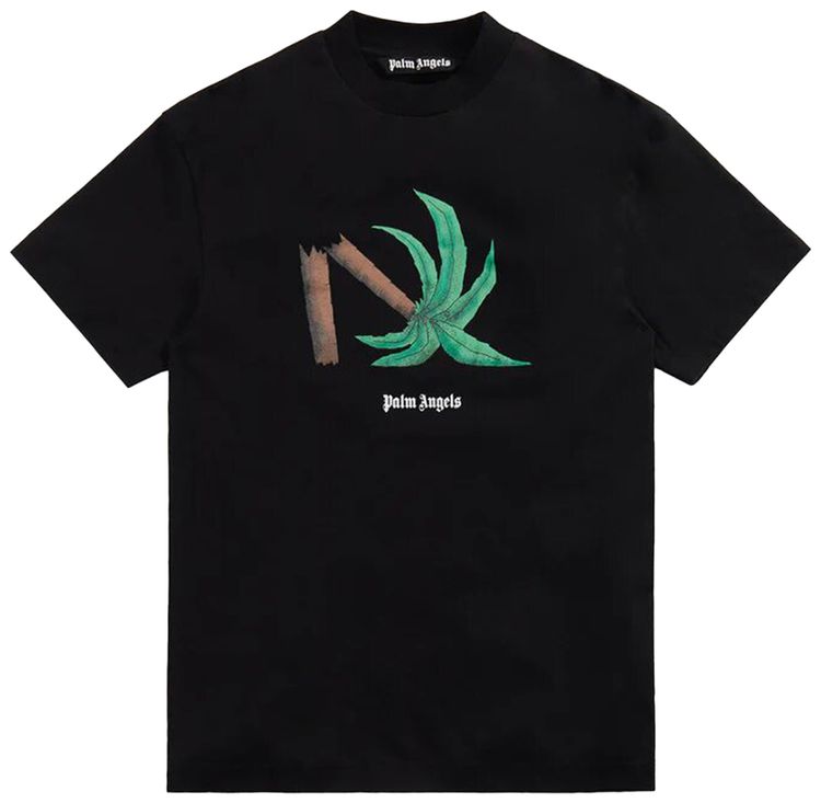 Palm Angels Broken Palm Classic T Shirt Black