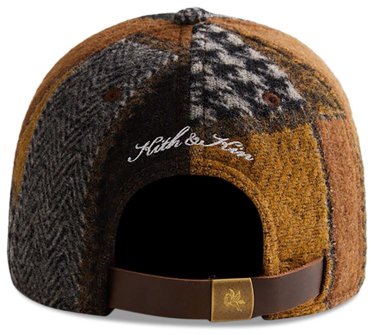 Kith Patchwork Print Serif Cap Chestnut