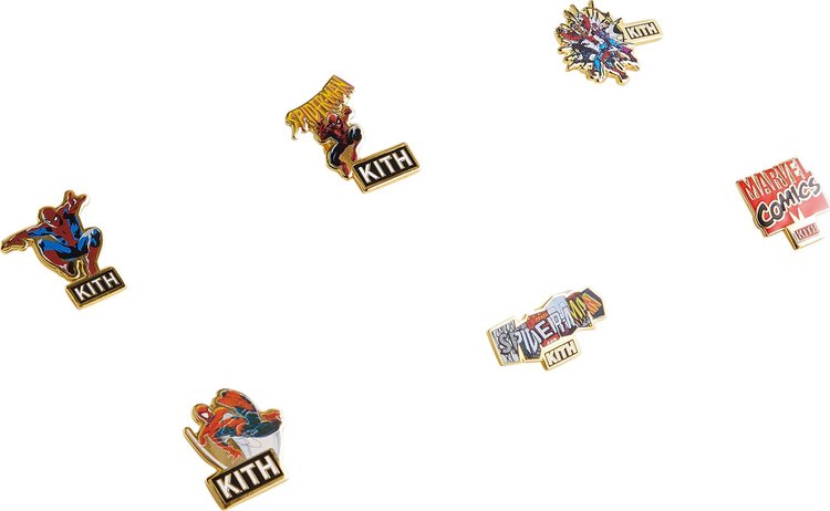 Kith For Spider Man Enamel Pin Set 'Multi'