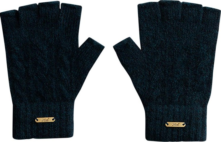 Kith Kithmas Cable Knit Fingerless Gloves 'Stadium'