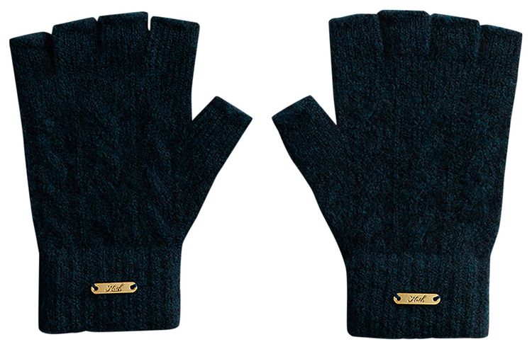 Kith Kithmas Cable Knit Fingerless Gloves Stadium