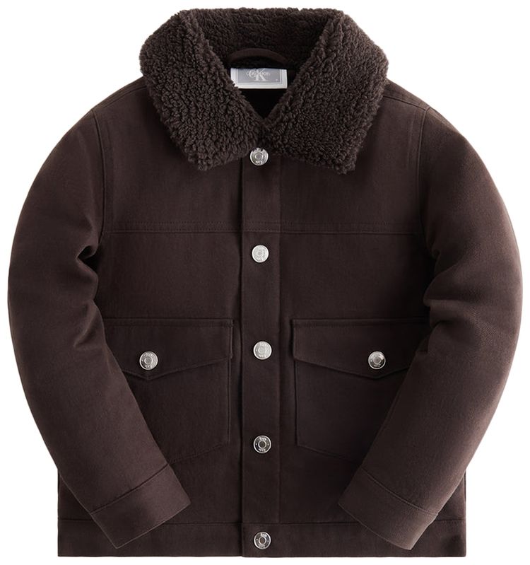 Buy Kith For Calvin Klein Trucker Jacket 'Cacao' - KHK010099 237 | GOAT