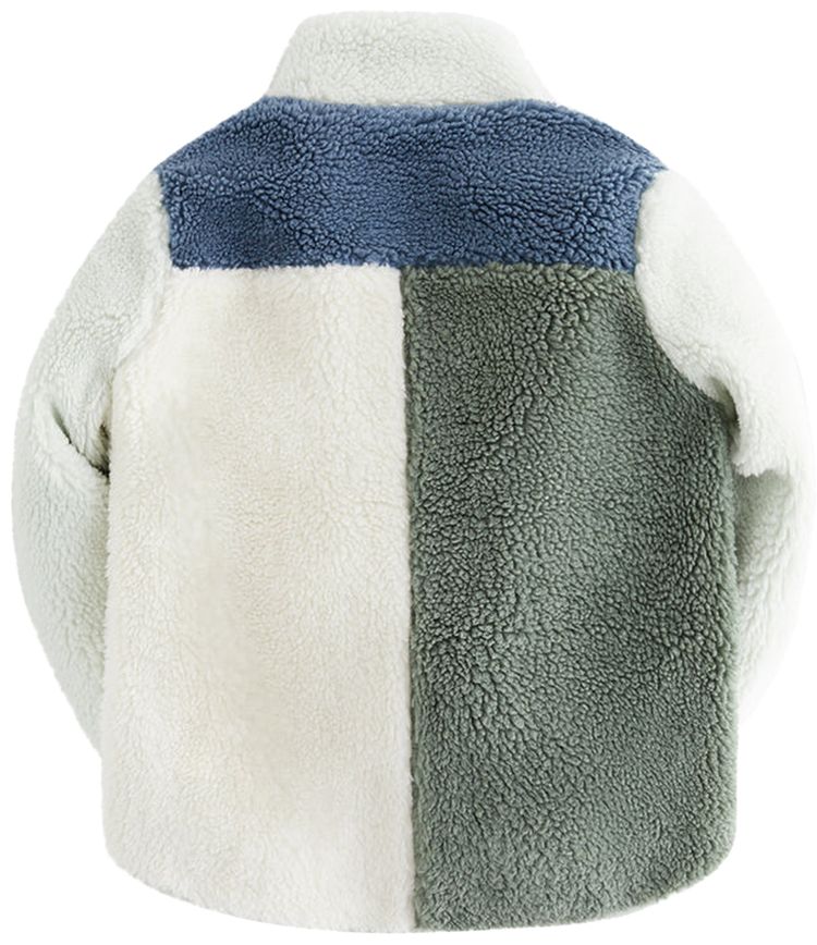 Kith Kids Blocked Sherpa Full Zip Laurel