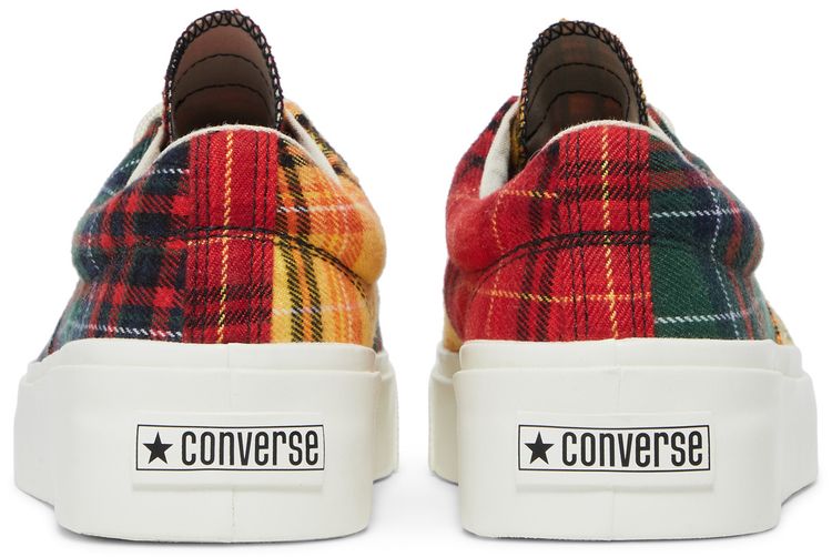 Converse Skid Grip Low Twisted Plaid   Egret