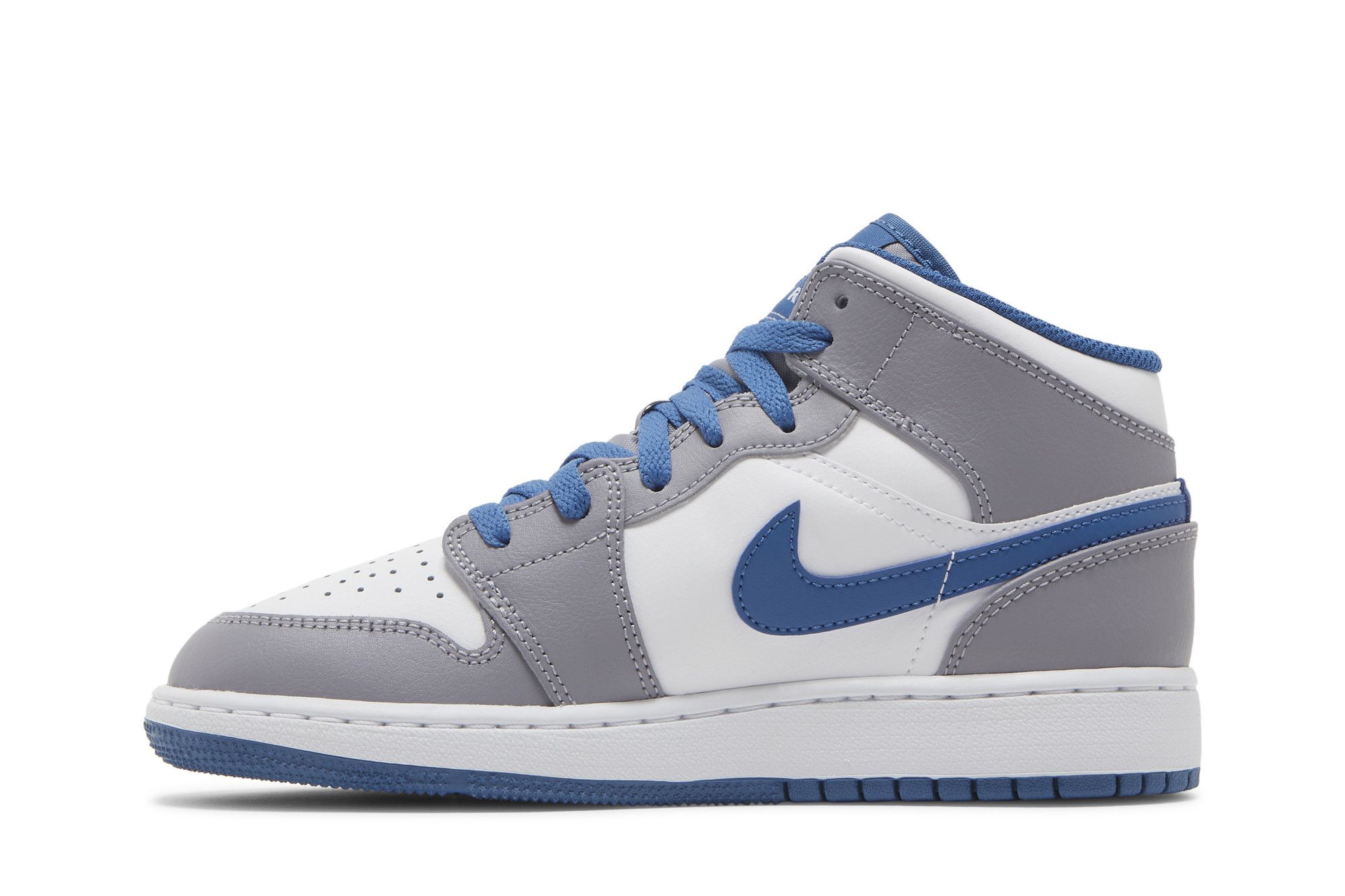 靴 AIR JORDAN 1 MID GS BLUE GREY Nike Air Jordan 1 Mid AJ1 Dark Blue Grey Indigo Haze Men