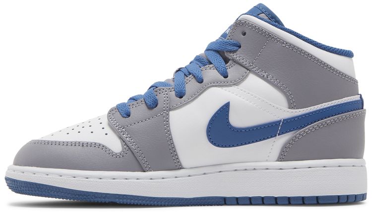 Air Jordan 1 Mid GS Cement True Blue