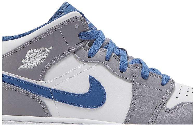 Air Jordan 1 Mid GS Cement True Blue