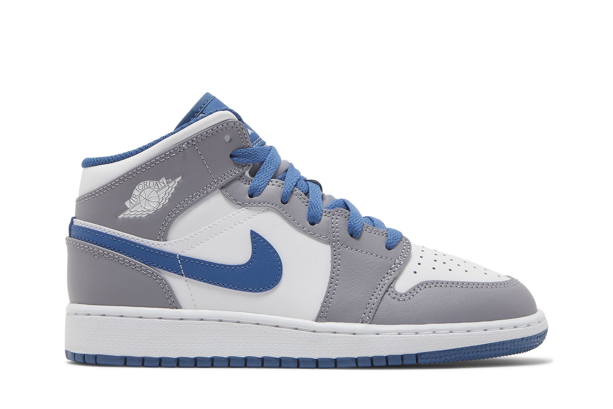 Buy Air Jordan 1 Mid GS 'Cement True Blue' - DQ8423 014 | GOAT
