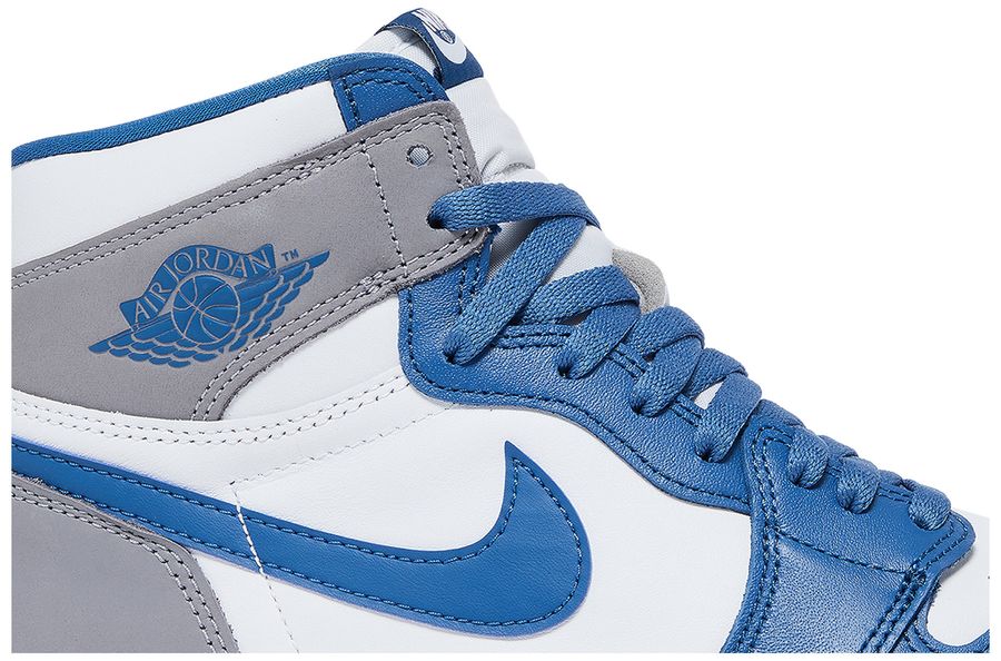 glossy blue air jordan 1