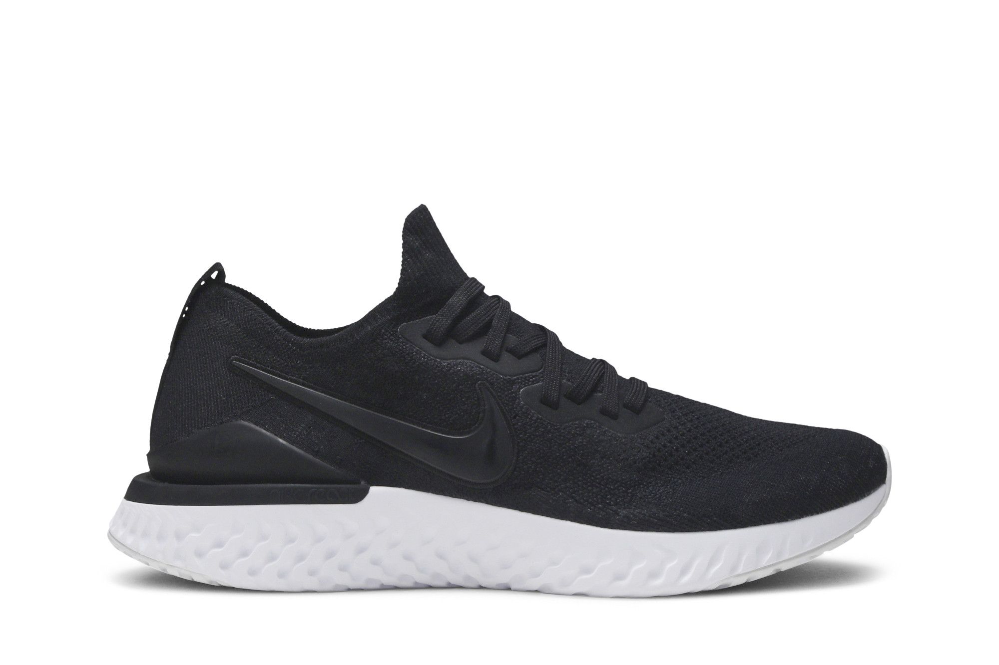 Epic react shop flyknit black gunsmoke