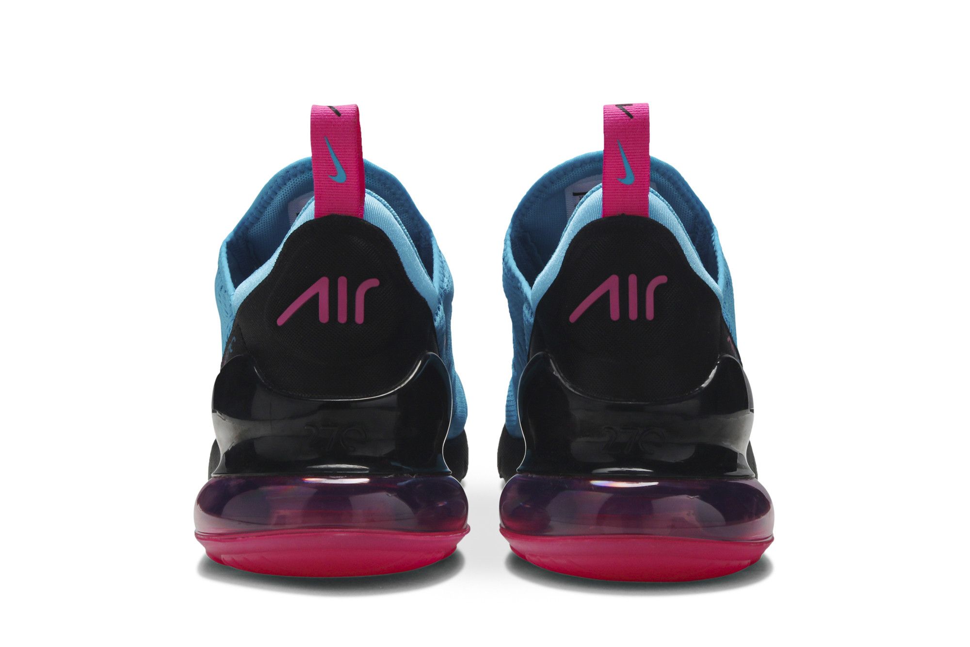 Purple and blue air max 270 top