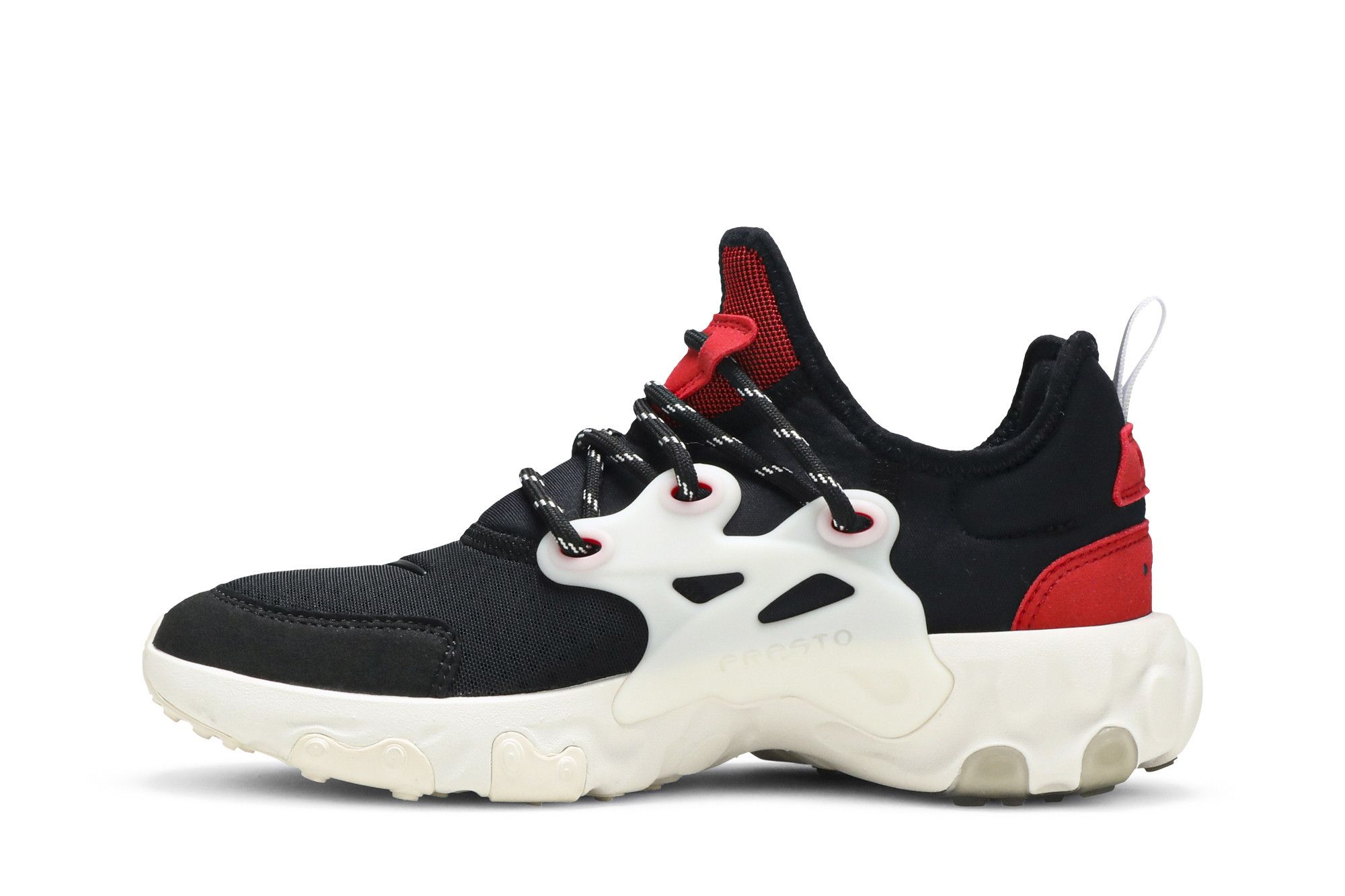 nike react presto black phantom university red