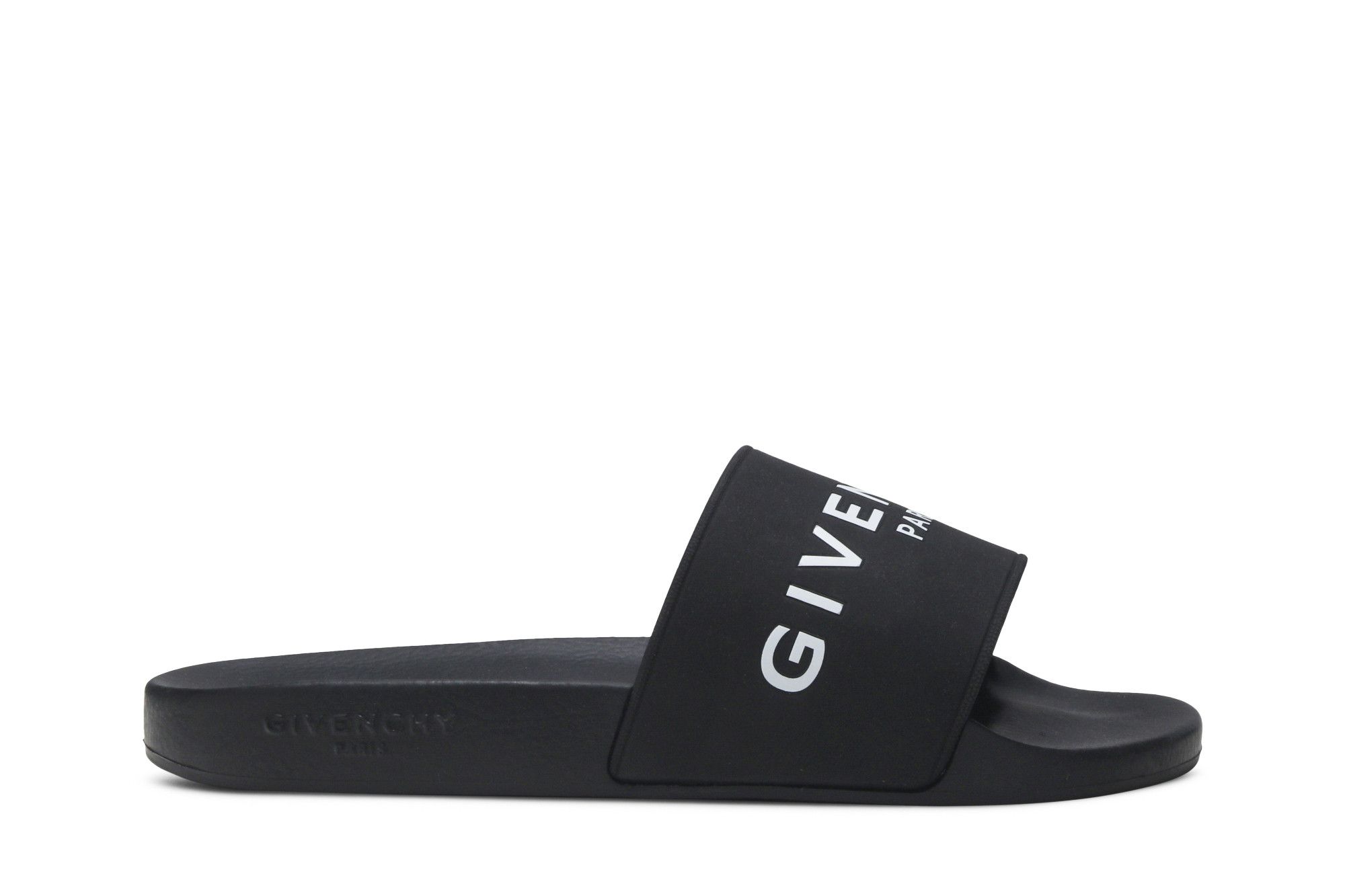Black and white givenchy slides on sale