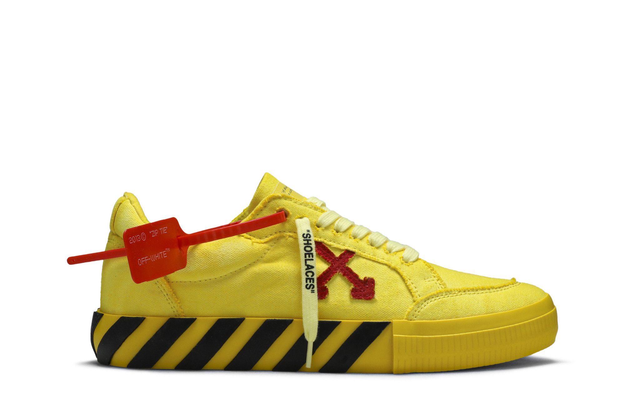 Yellow off 2025 white shoes
