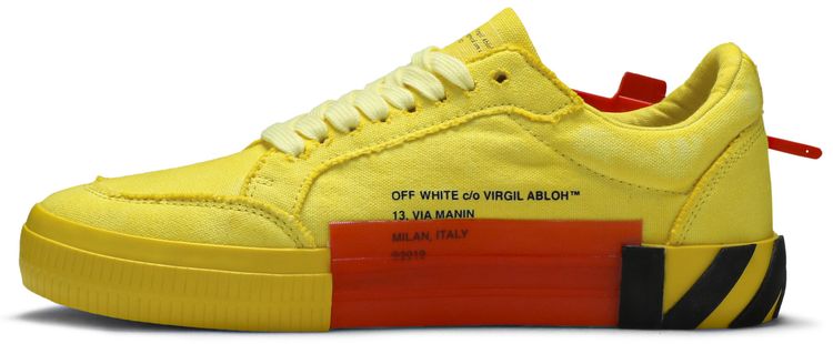 Off White Vulc Sneaker Yellow Red