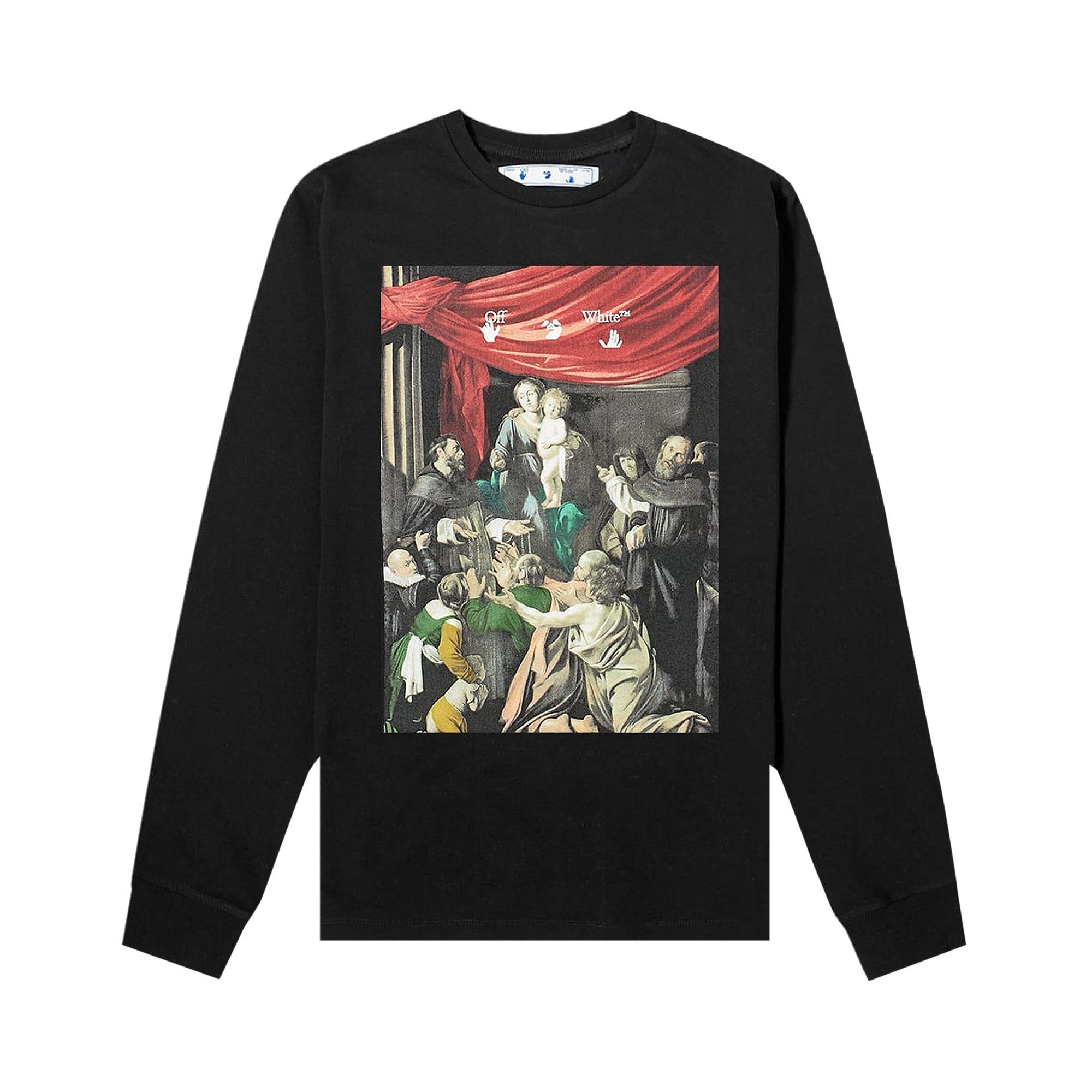 Buy Off White Caravaggio Painting Long Sleeve Tee Black