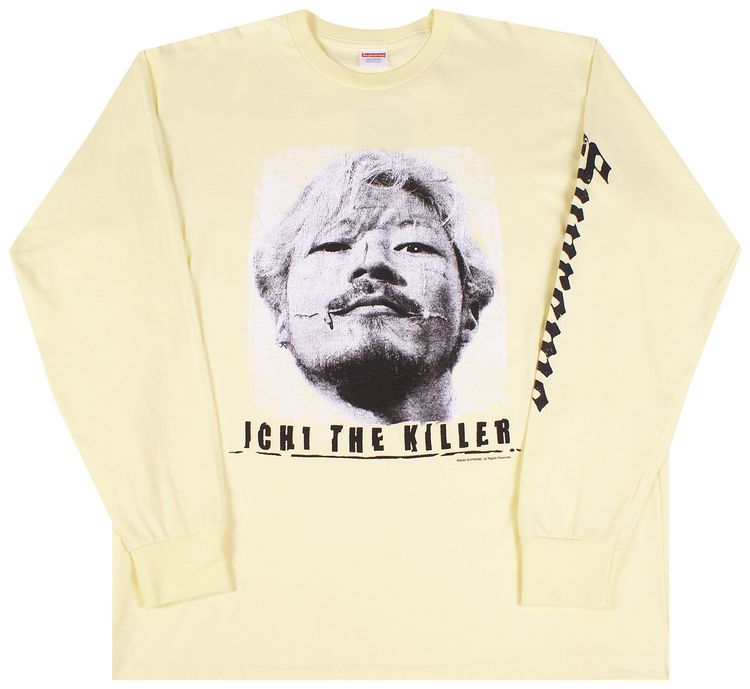 Supreme Ichi The Killer Long Sleeve Tee Pale Yellow
