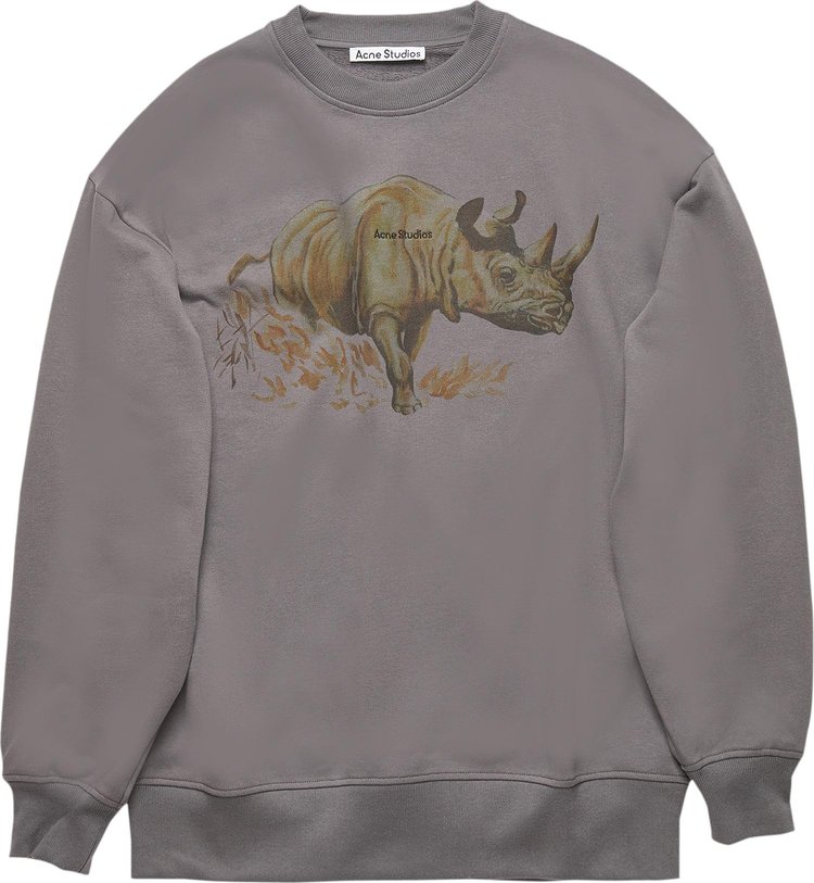 Acne Studios Rhino Print T-Shirt 'Graphite Grey'