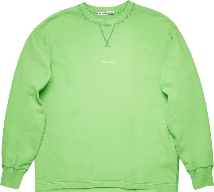 Acne Studios Logo Print Sweatshirt 'Bright Green'