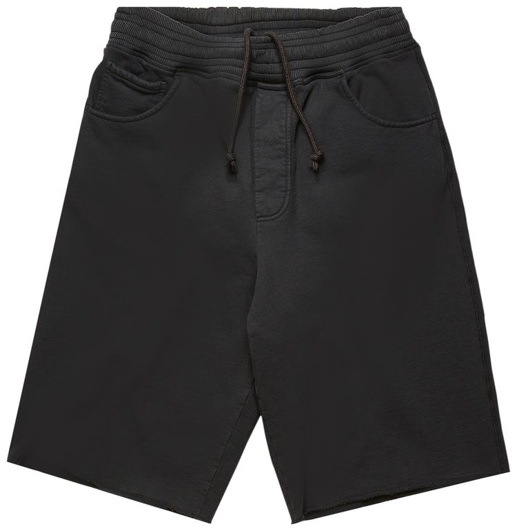 Acne Studios Logo Print Jersey Shorts Black