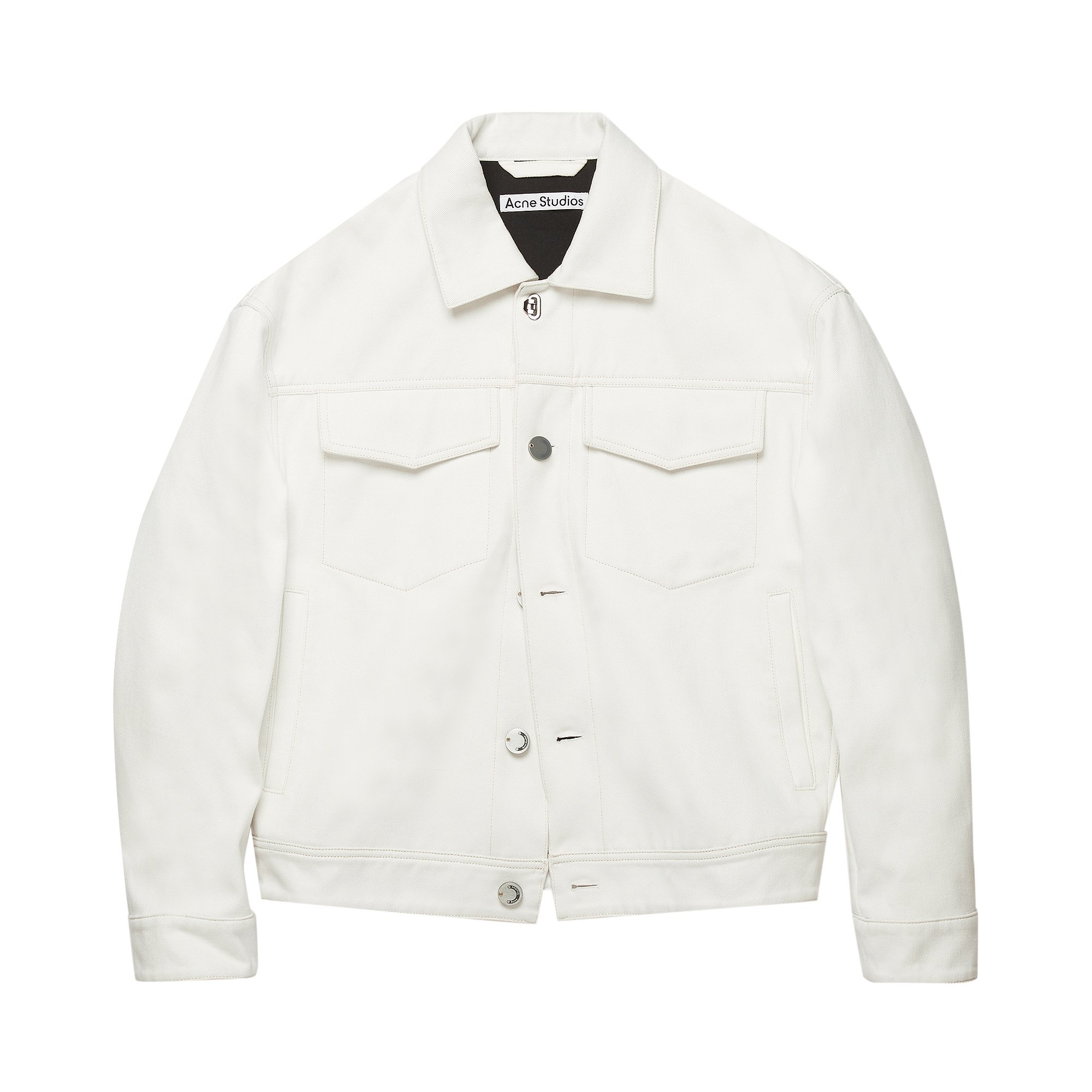 Buy Acne Studios Cotton Twill Jacket 'Off White' - B90471 GOAT OFF