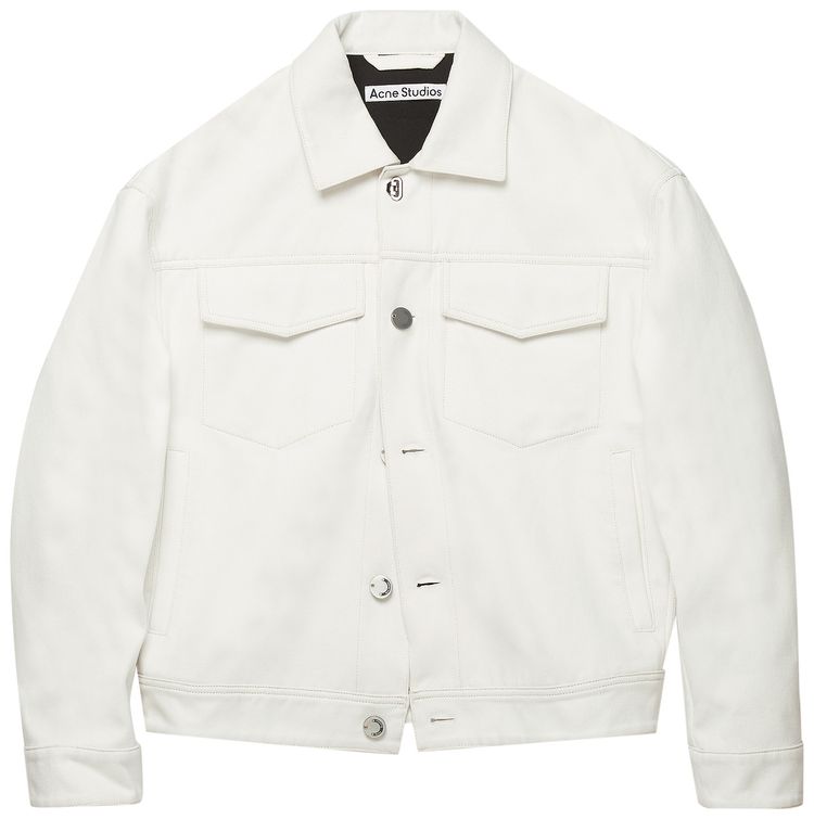 Acne Studios Cotton Twill Jacket Off White