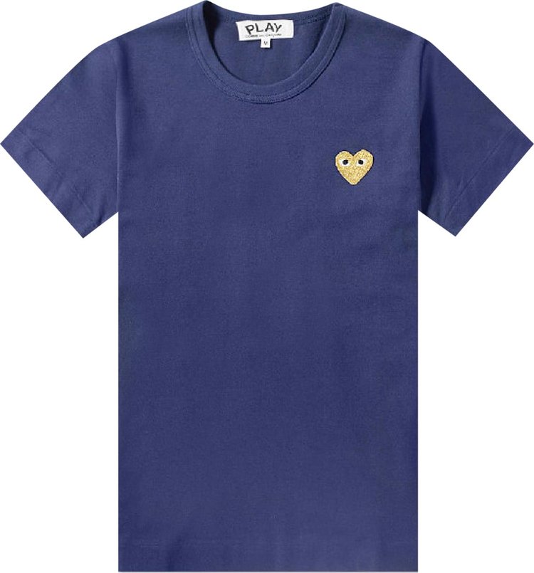 Comme des Garçons PLAY Basic Heart Logo T-Shirt 'Navy'