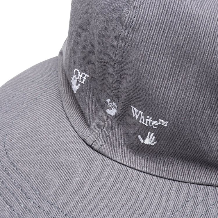 Off White Logo Baseball Cap Grey