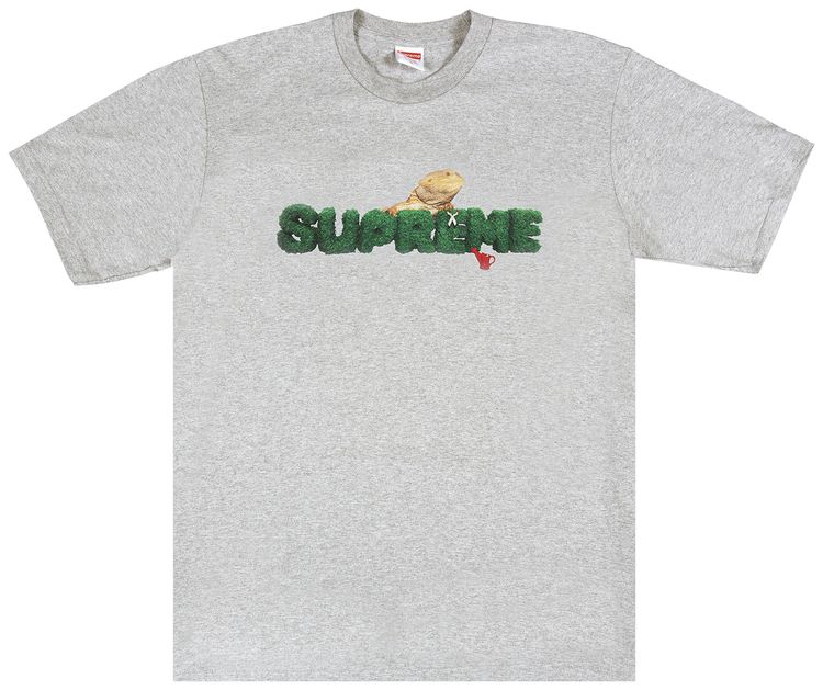 Supreme Lizard Tee Heather Grey
