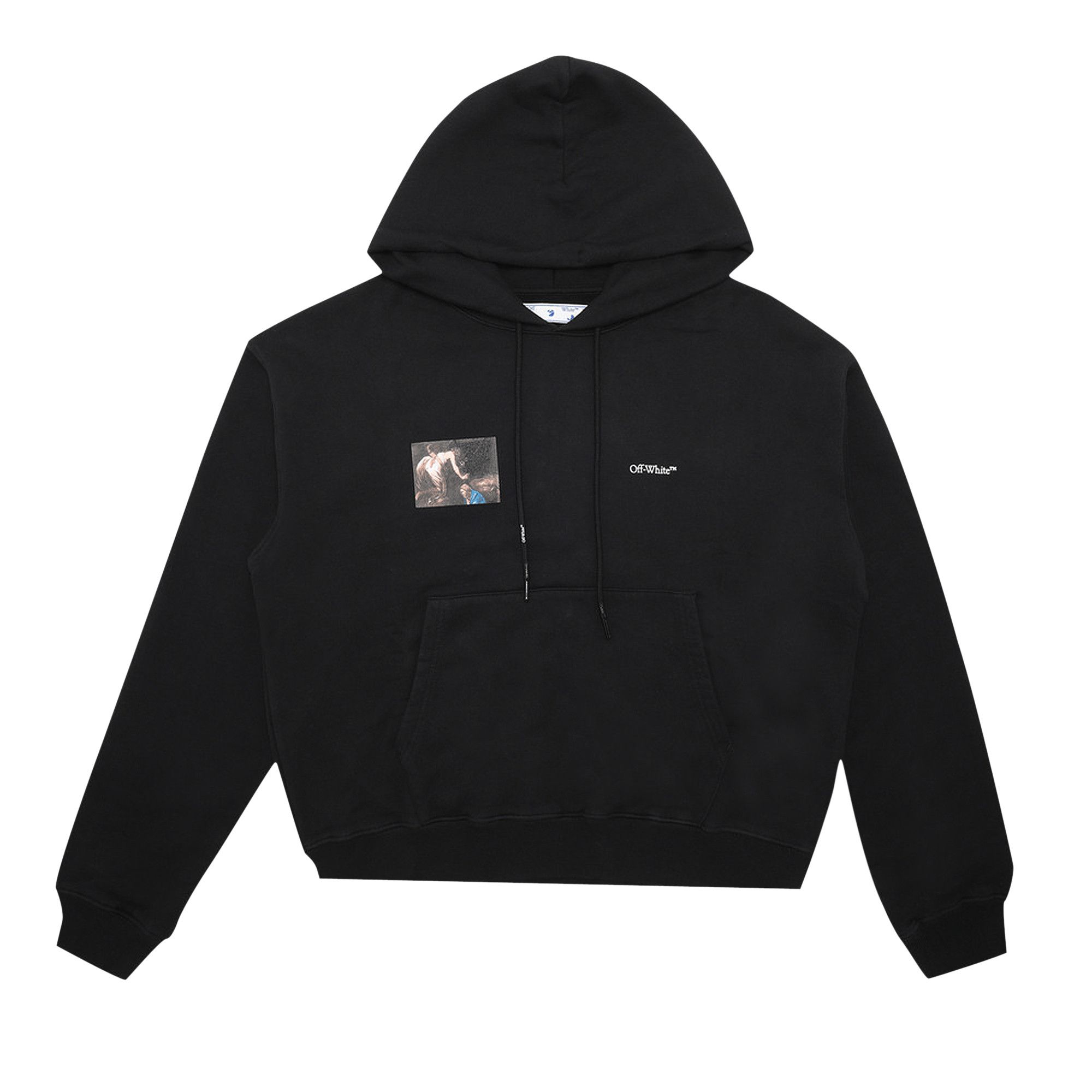Off White Caravaggio Angel Over Hoodie Black