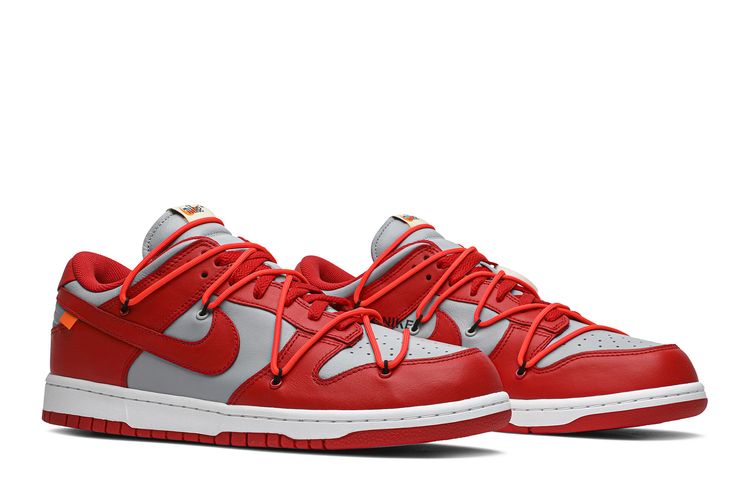 Size Nike Off-White x Dunk Low 'University Red' - Main Image