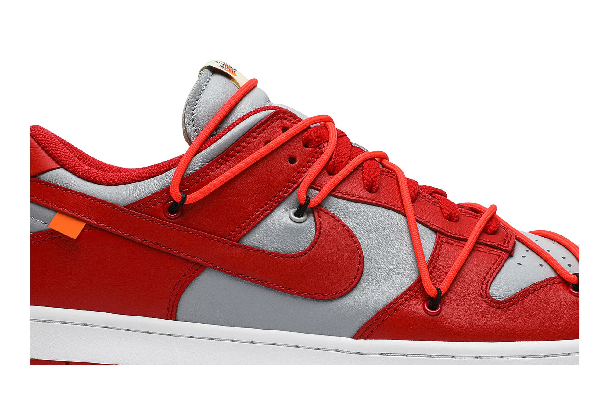 Nike dunk low x off-white university red cheap