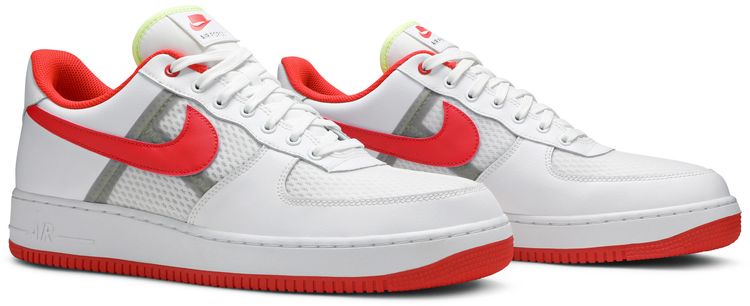 Nike Air Force 1 Low Transparent White Crimson