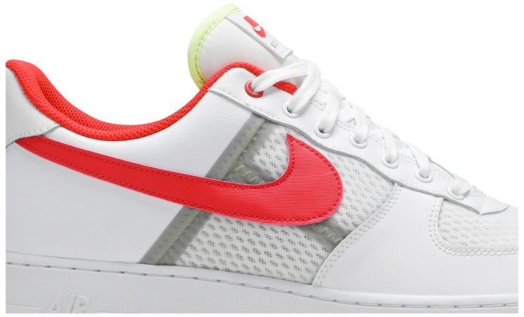 Nike Air Force 1 Low Transparent White Crimson