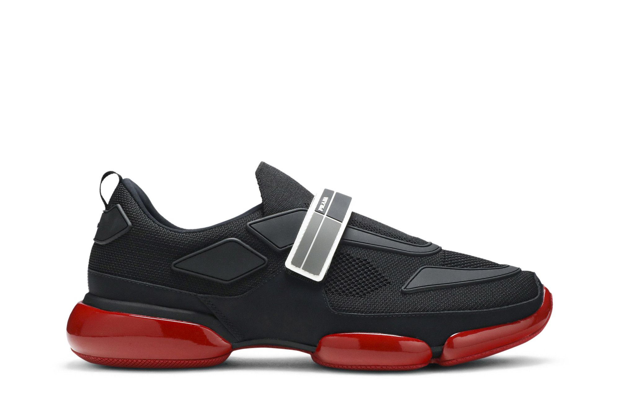 Prada sneakers black and red online