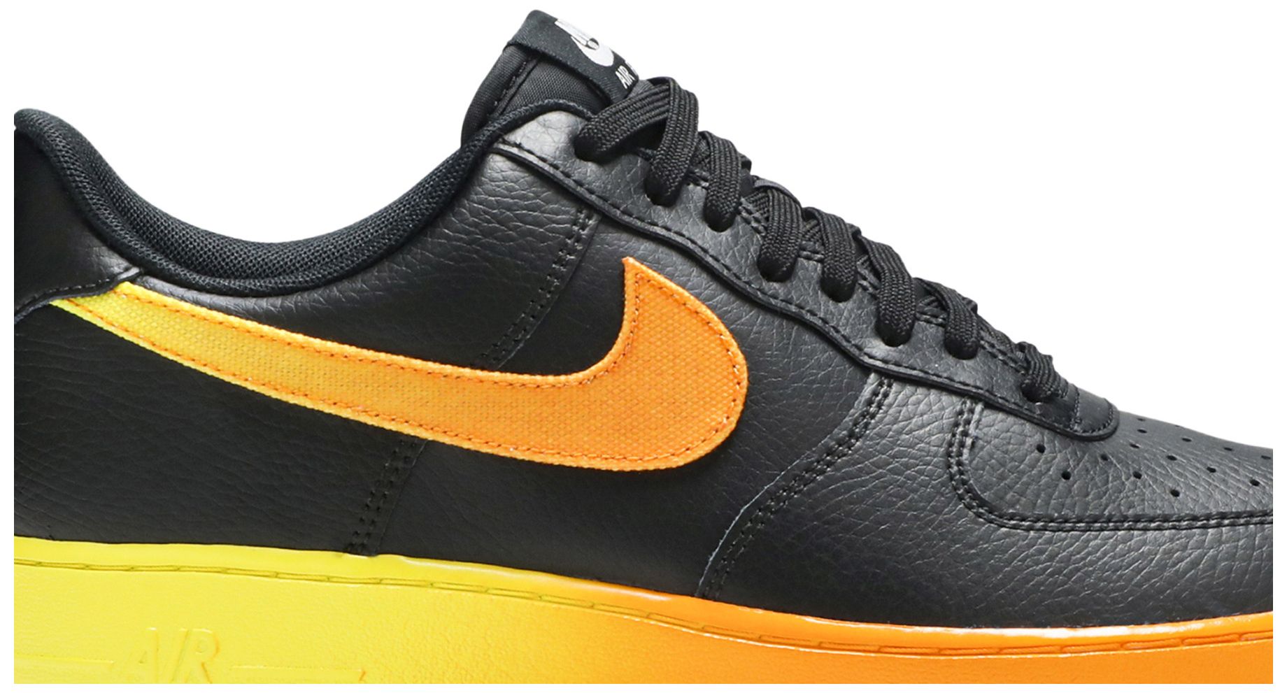 low top orange air force ones