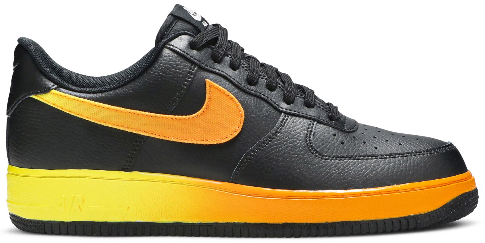 lv8 air force 1 black and orange