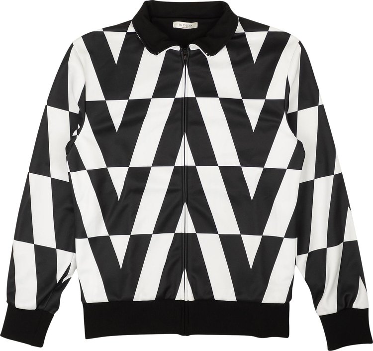 Valentino Optical Print Sweatshirt 'Ivory/Black'
