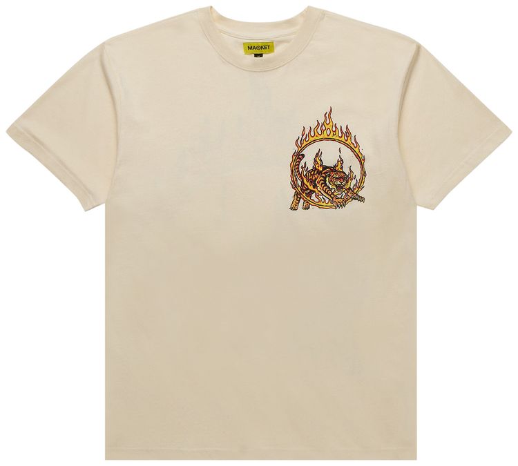 Market Man Eater T Shirt Cream