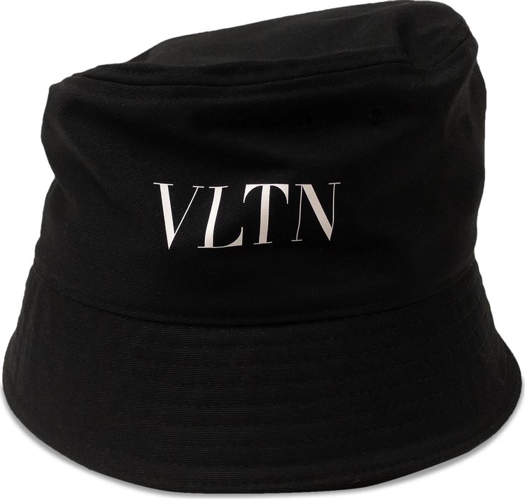 Valentino Logo Printed Bucket Hat 'Black'