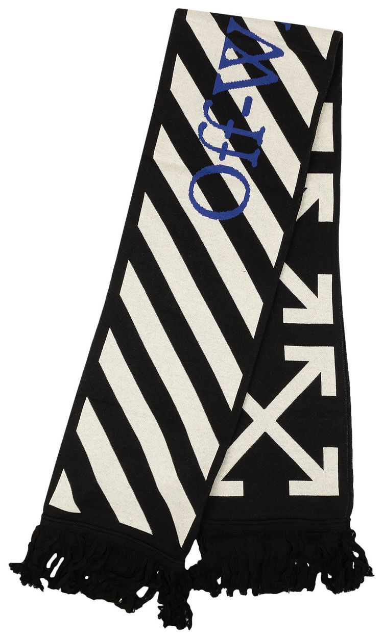 Off White Diag Arrows Scarf BlackWhite