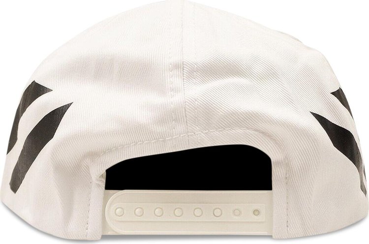 Off White Diag Stripe Baseball Cap White