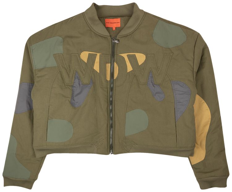 Who Decides War Logo Bomber Jacket Green