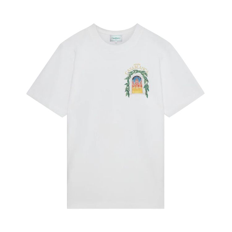 Casablanca Avenida Printed T Shirt White